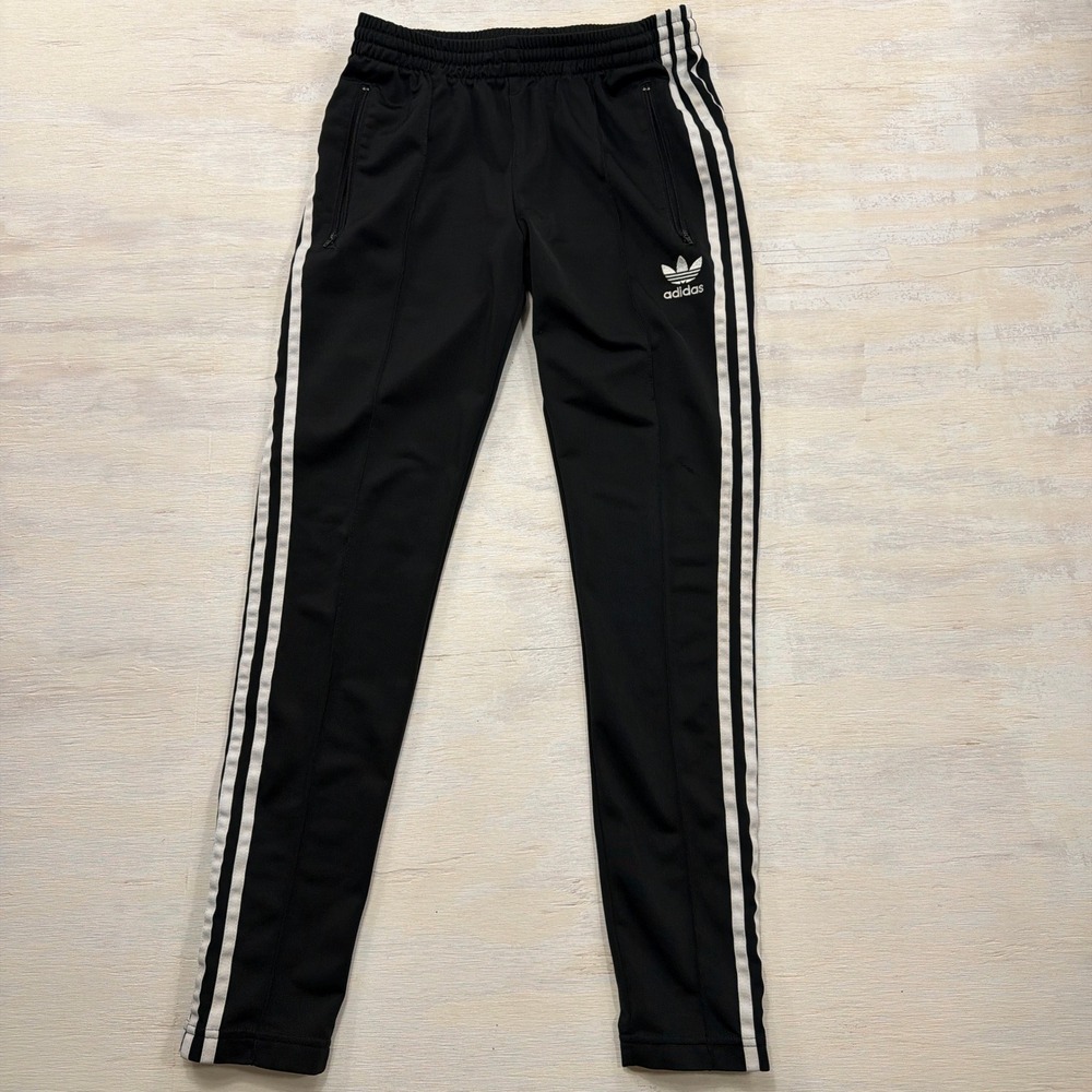 Adidas Track Pants Originals SST 3-Stripes Slim Fit Black Mens Size S